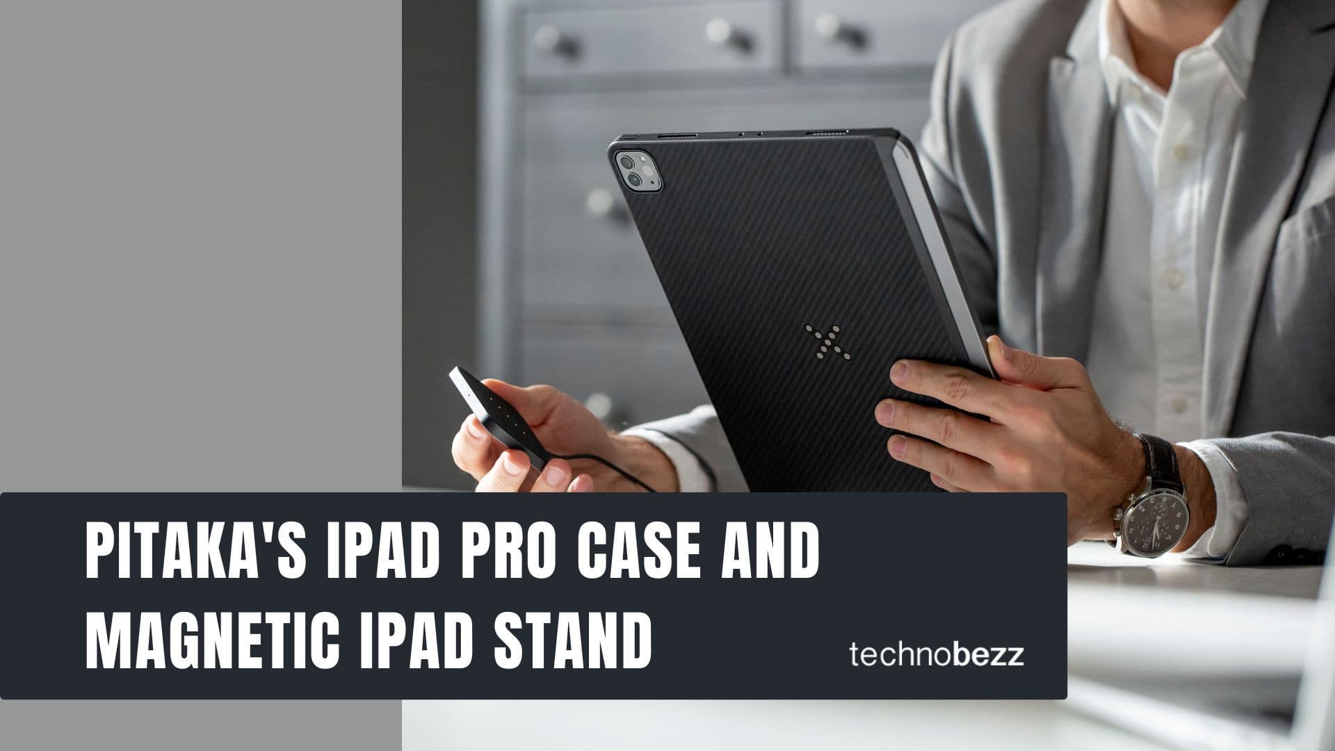 PITAKA's iPad Pro Case and Magnetic iPad Stand (Gives You A MagSafe-like Charging Experience) featured image 