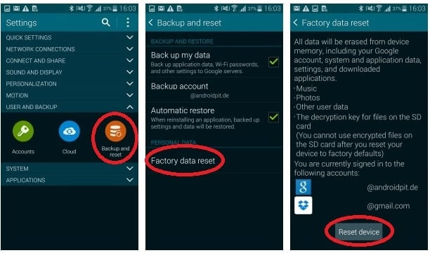 How To Factory Reset Samsung Galaxy S5