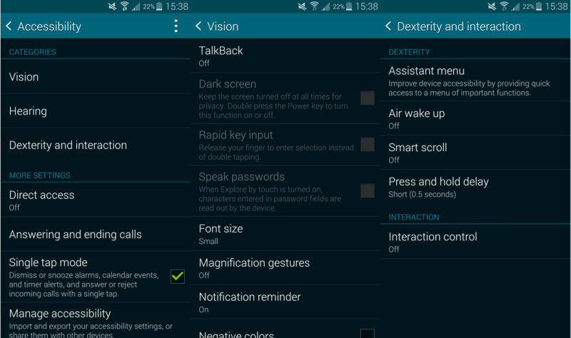 Accessibility Features On The Samsung Galaxy S5