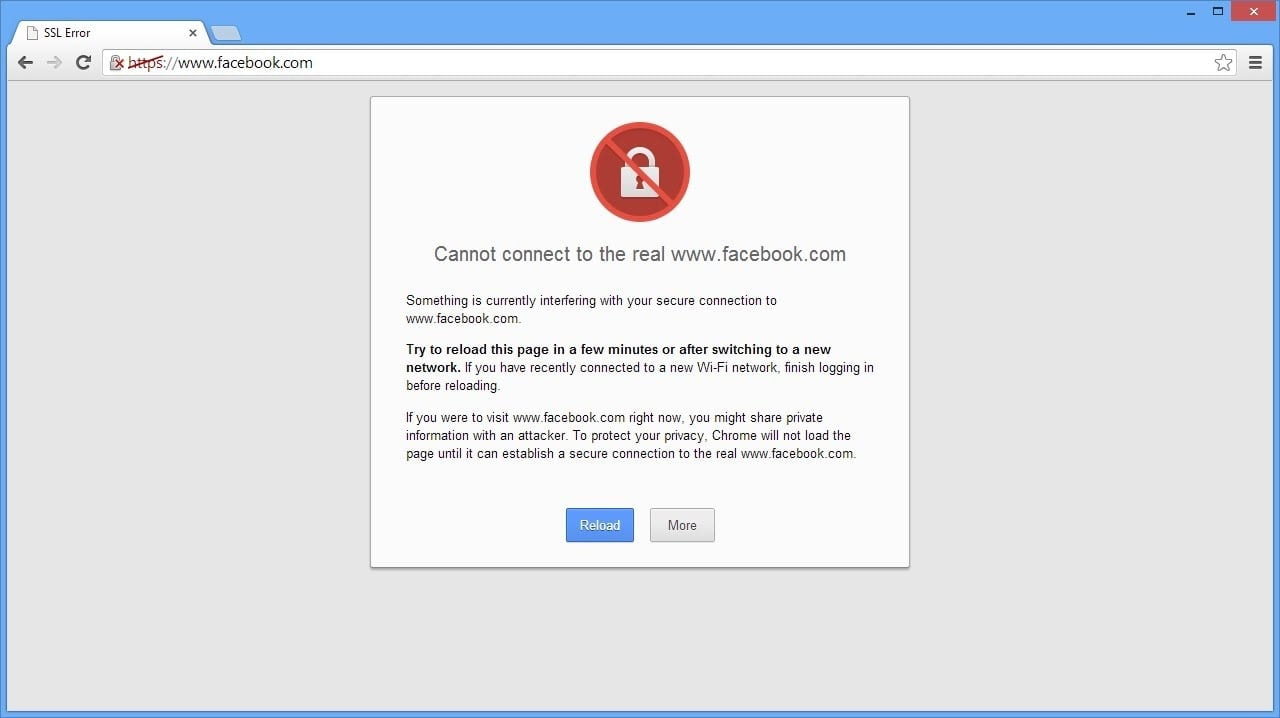 How To Fix SSL Certificate Error In Facebook