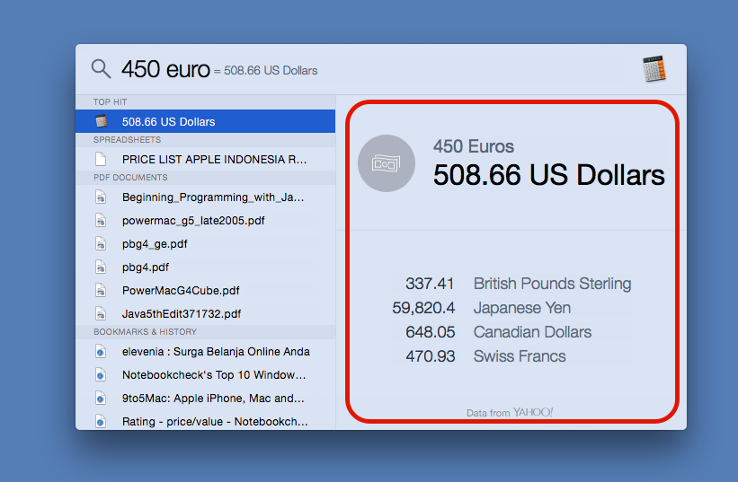 How to convert Units or Currency on Mac
