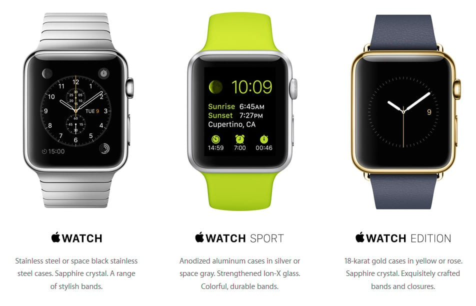 Apple Watch – priced from $ 350 to $ 10,000