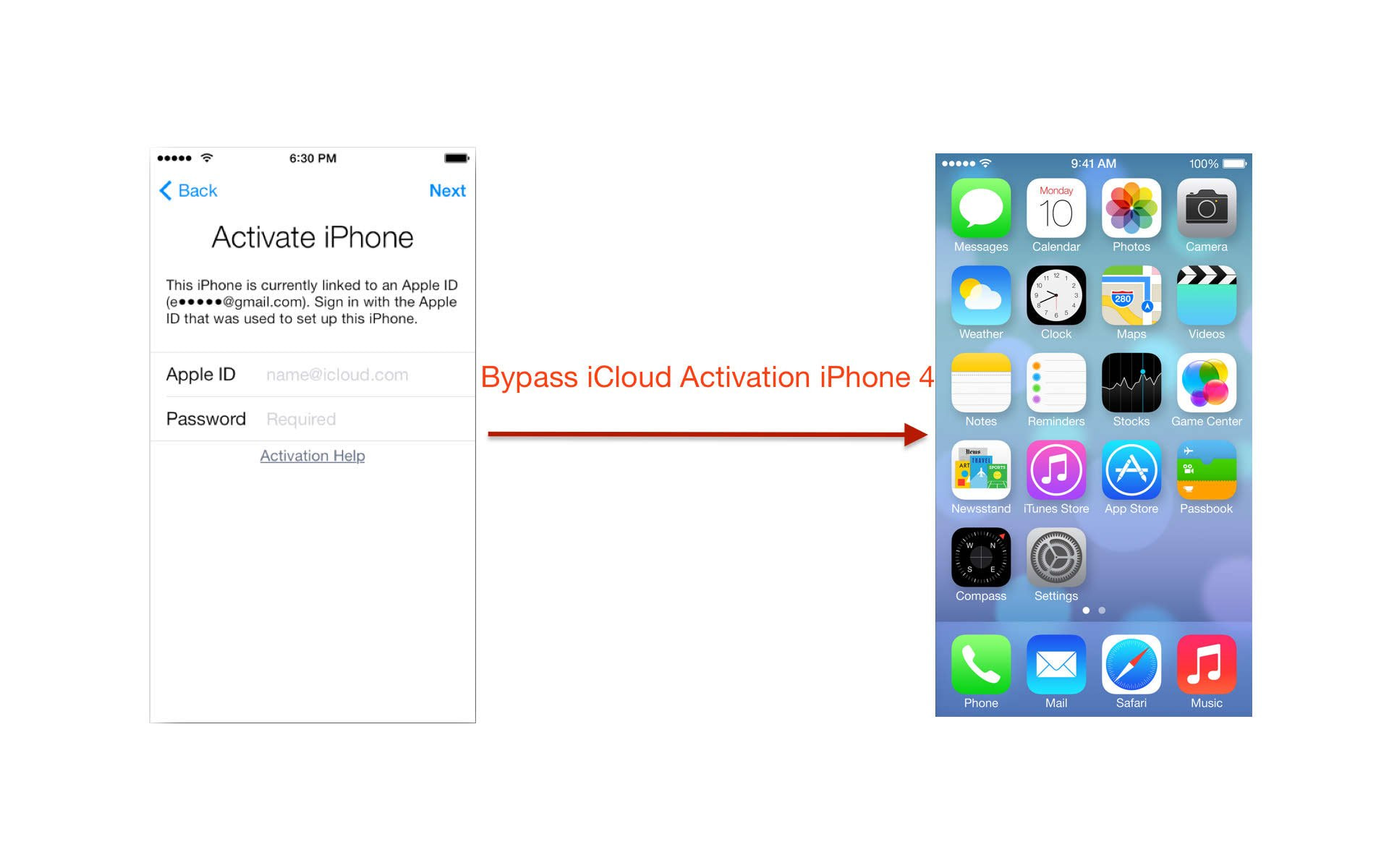 How to Bypass iCloud Activation iPhone 4 iOS 7.1.2 [Mac]