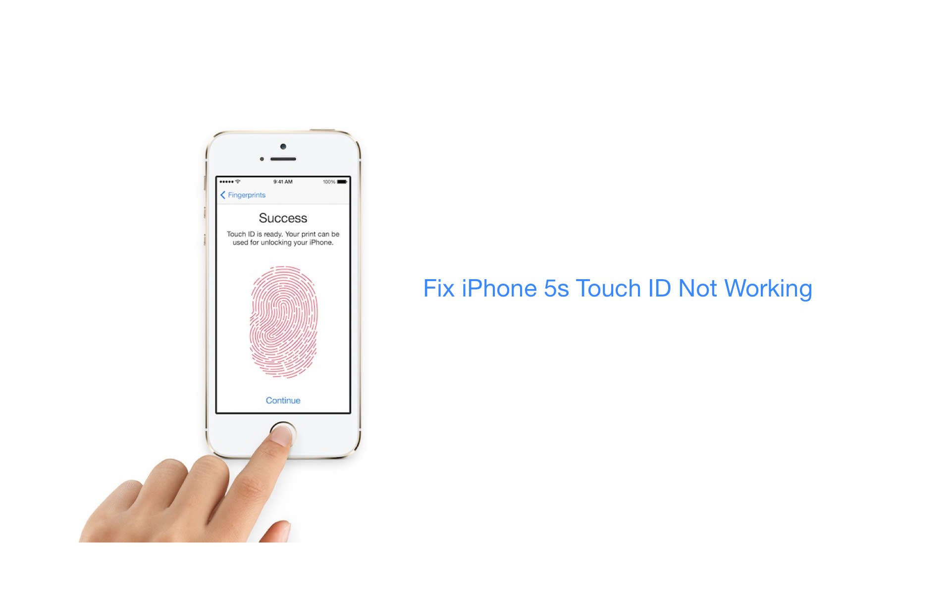 How To Fix iPhone 5s Touch ID Not Working