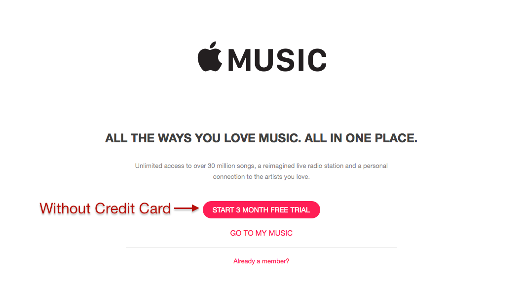 How to Try Free Trial Apple Music Without Credit Card