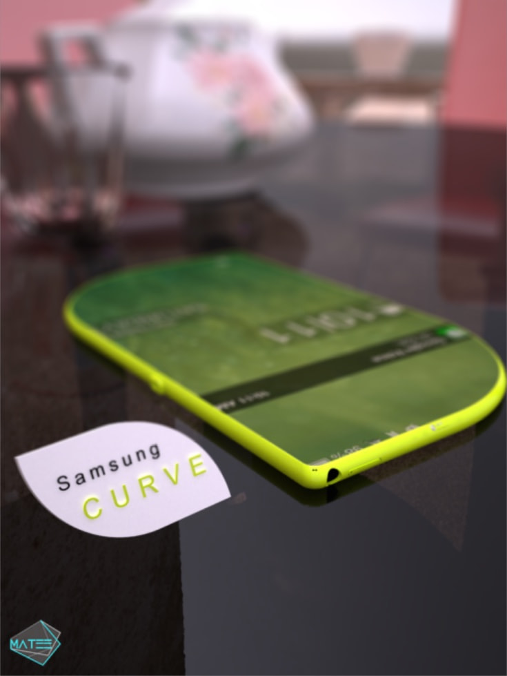 Take a Look at The Unusual Samsung Curve Design Phone Concept