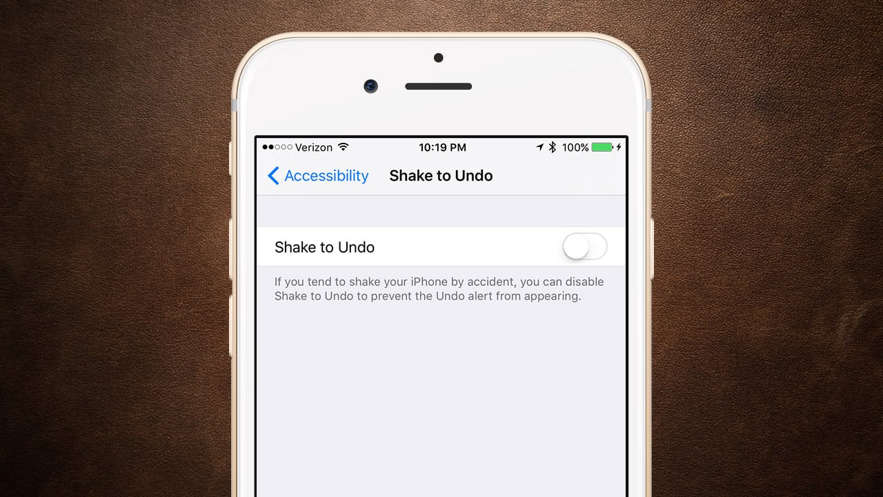 How To Disable Shake To Undo On iOS 9