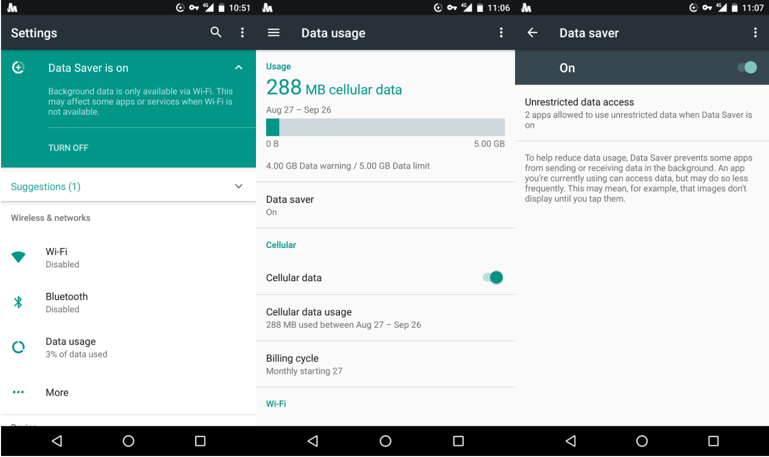 How To Enable Data Saver In Android Nougat