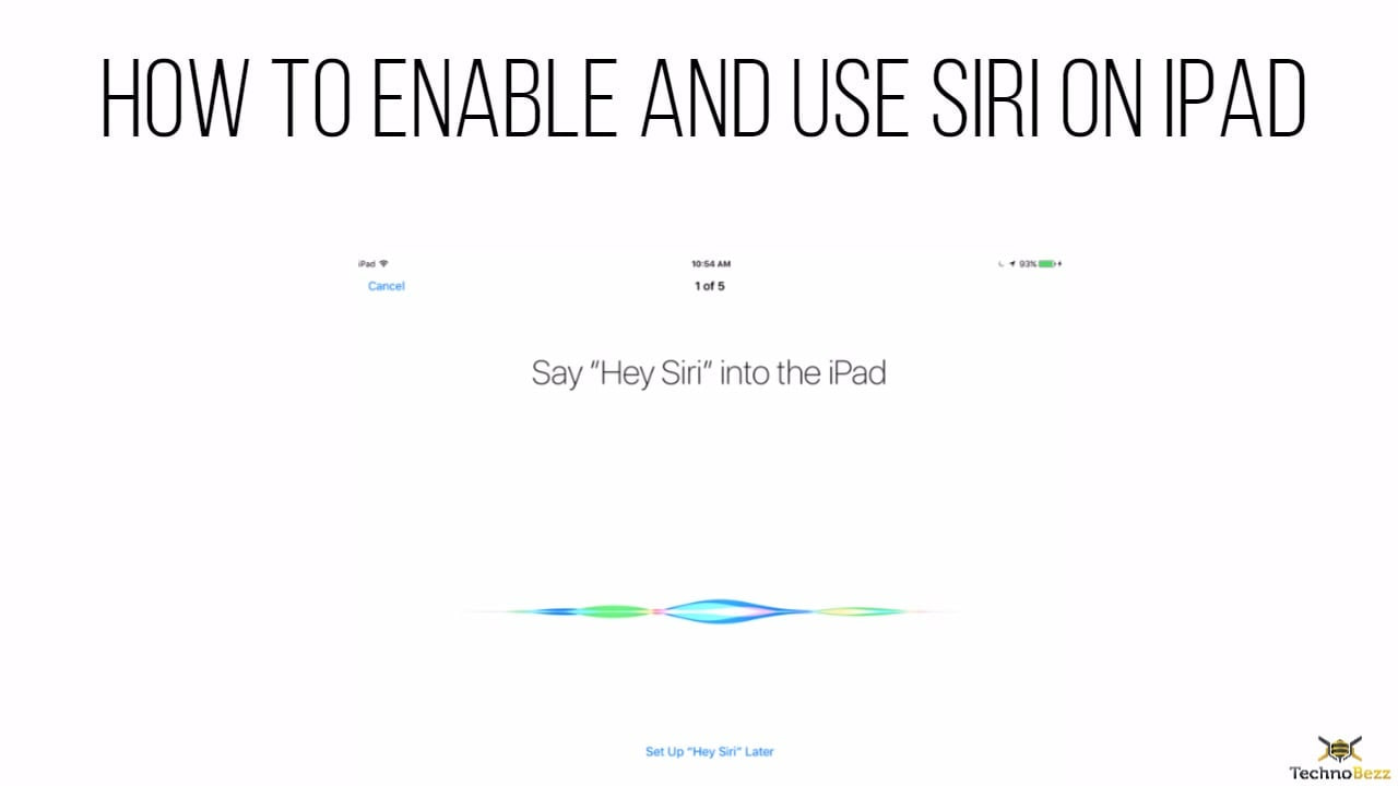 How To Enable And Use Siri On iPad