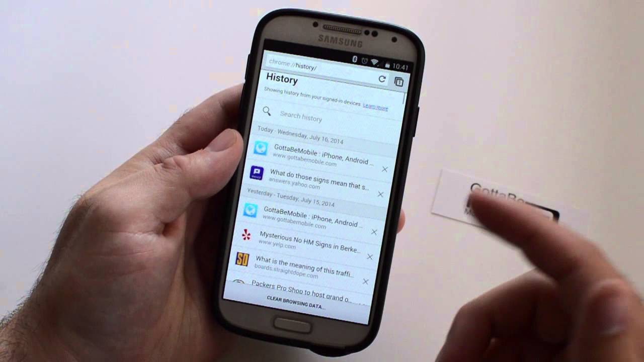 How To Delete All History On Android
