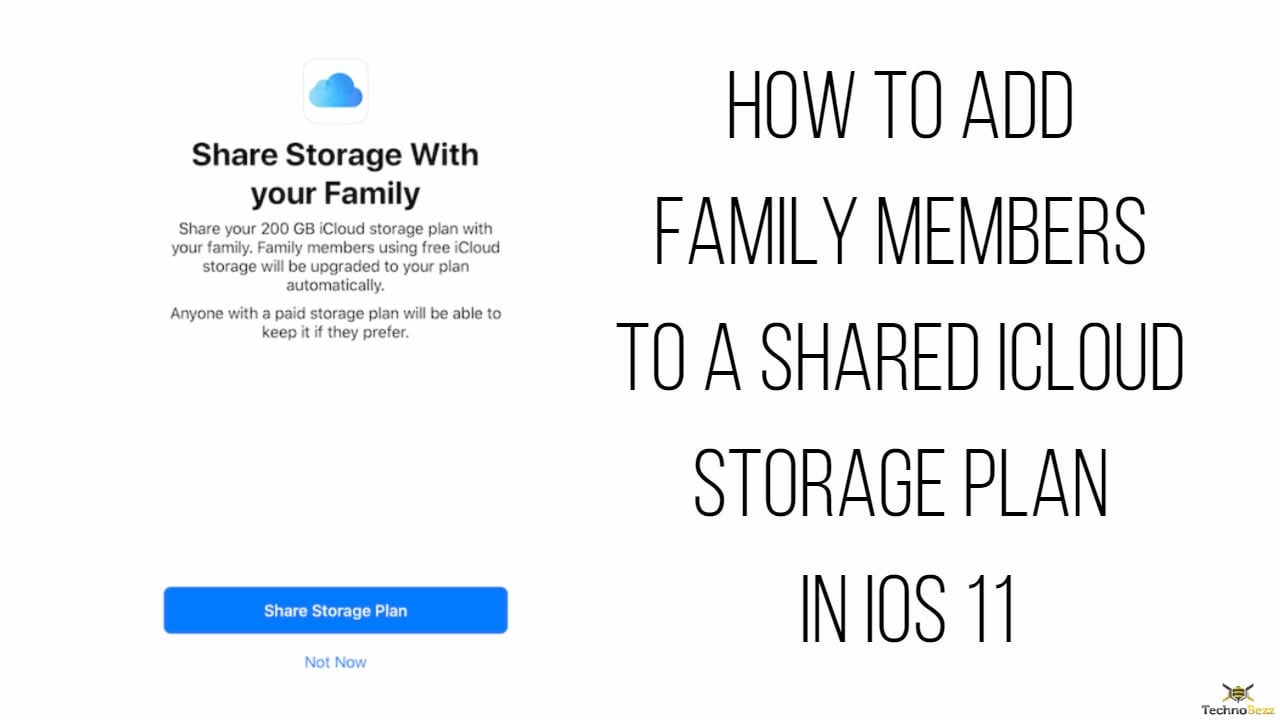 How to Add Family Members to a Shared iCloud Storage Plan in iOS 11