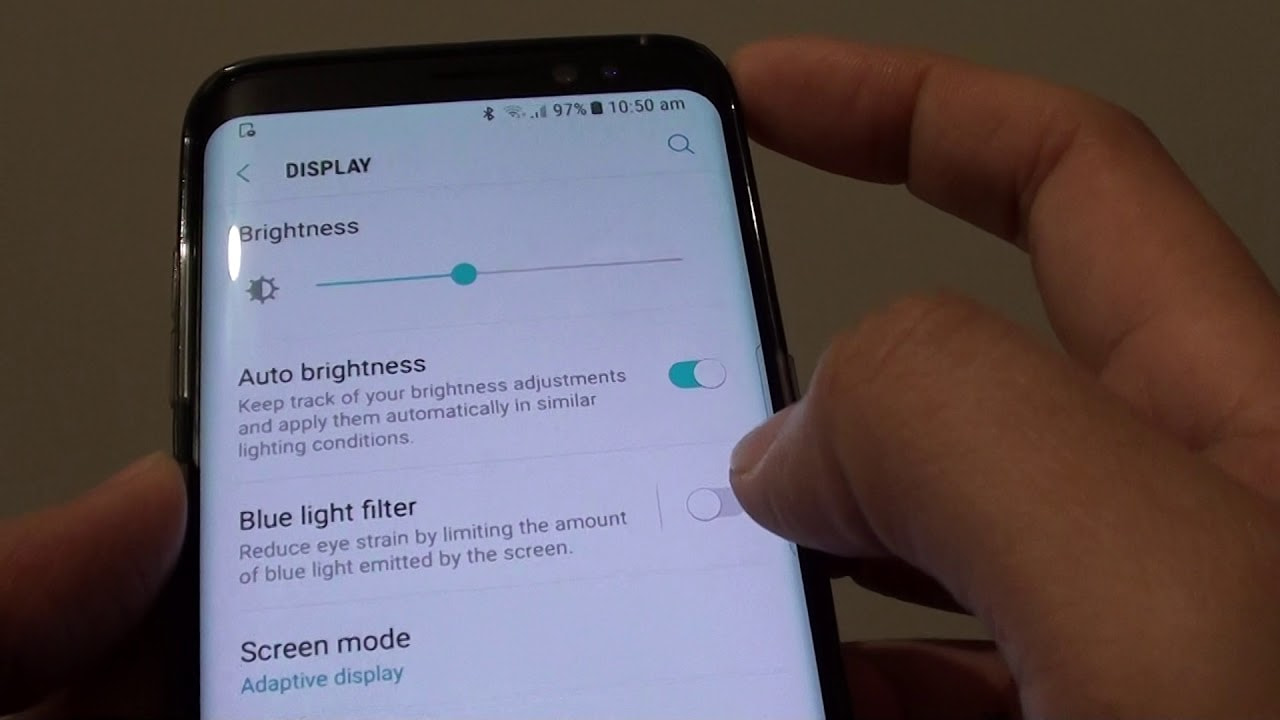 How to activate Android blue light filter