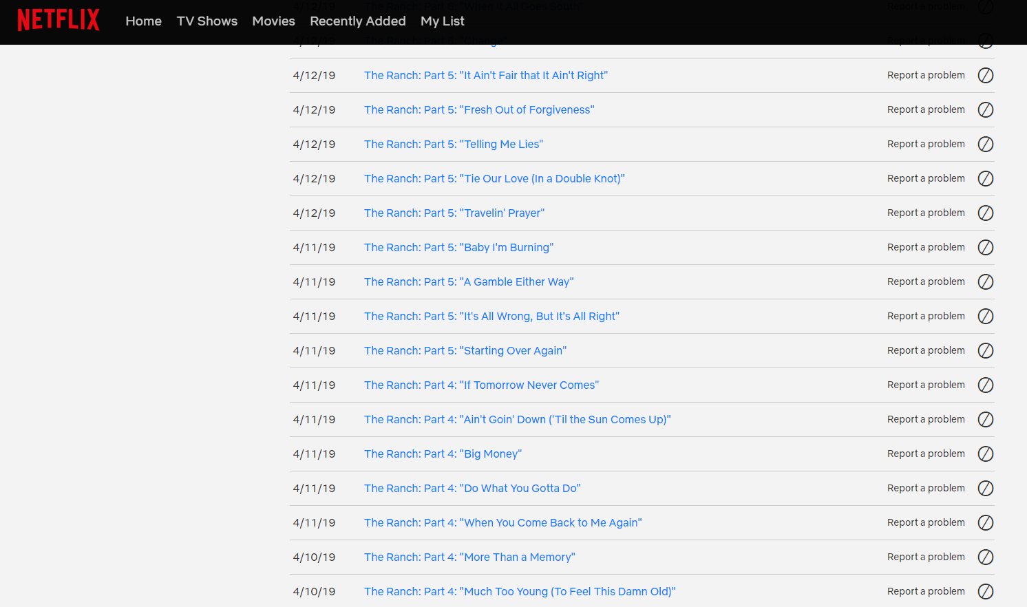 How to delete Netflix history
