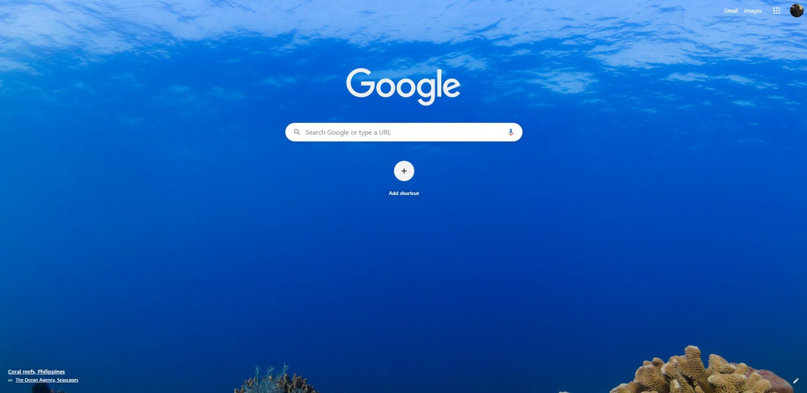 How to change Google background image