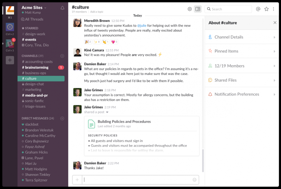 How to manage a Slack channel