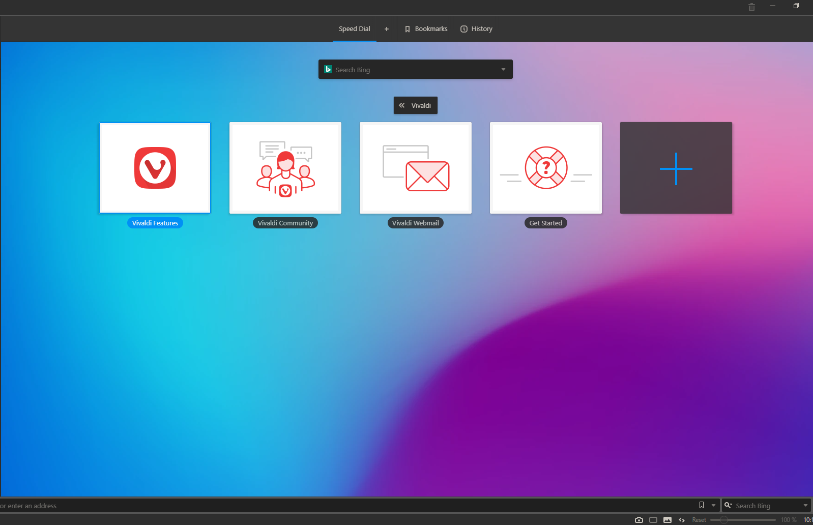 How to manage address bar options in Vivaldi browser on Windows 10
