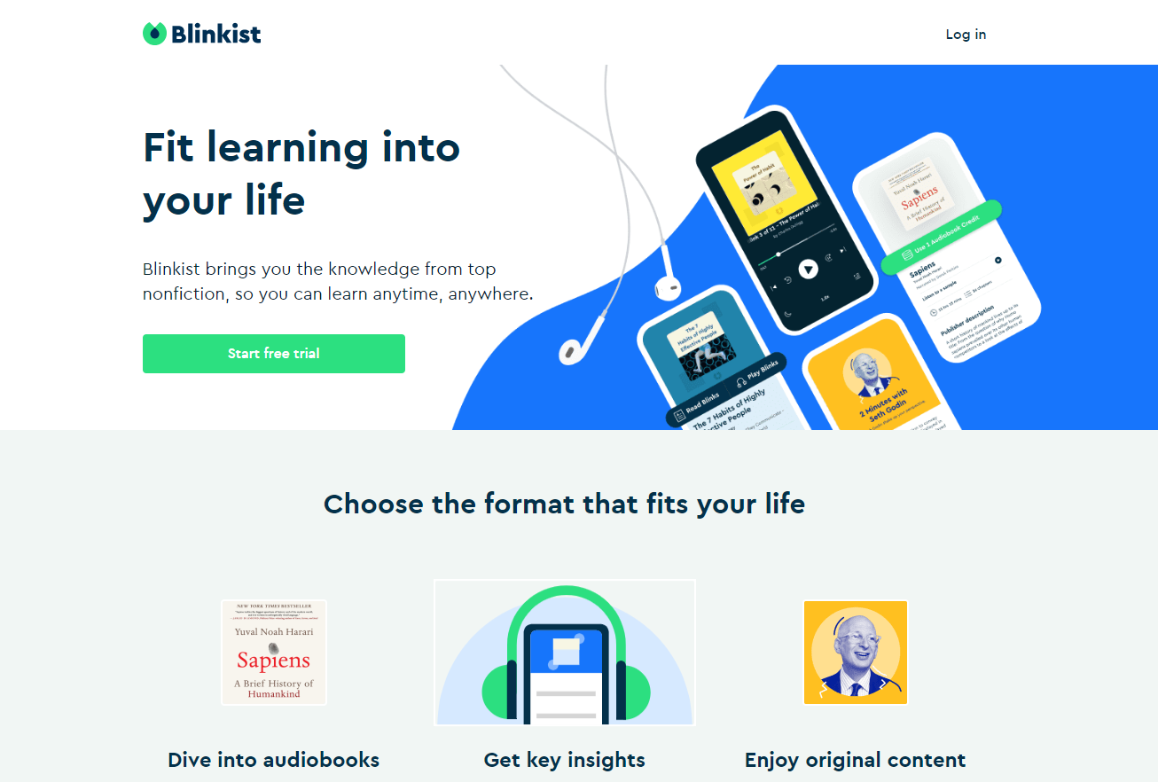 How to start Blinkist free trial