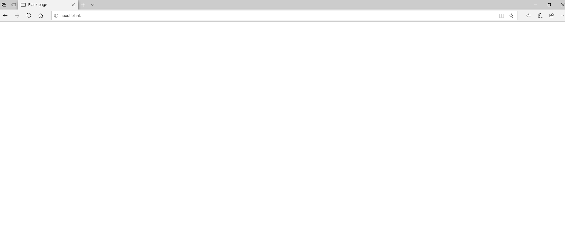 What is about:blank?