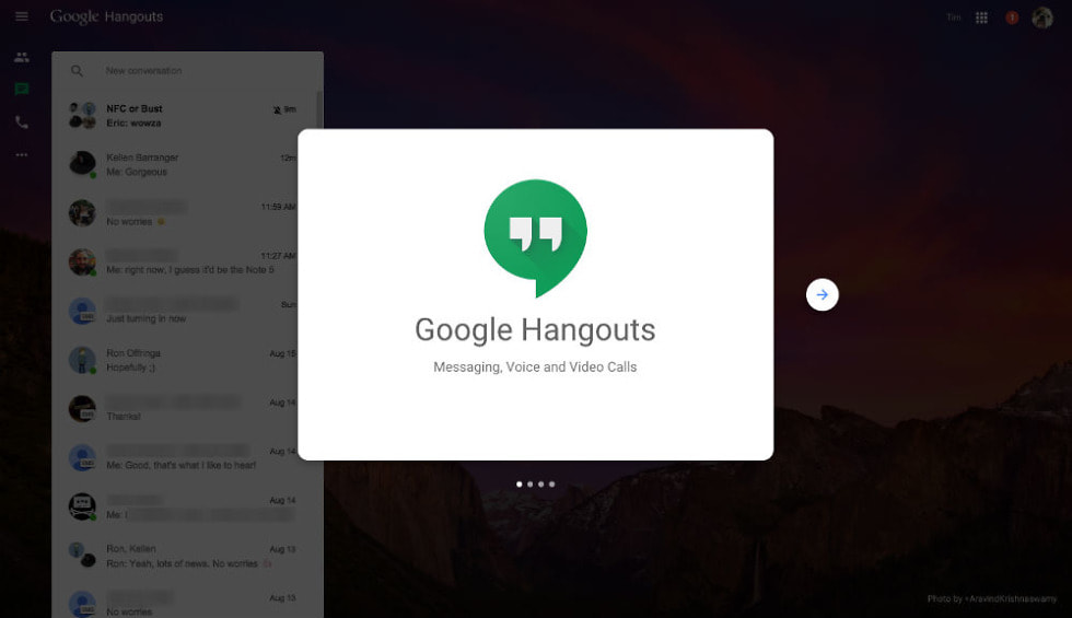 Google Hangouts screen sharing guide