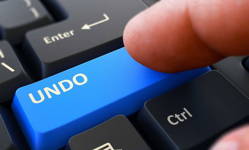 Undo keyboard shortcut on Mac and Windows PC