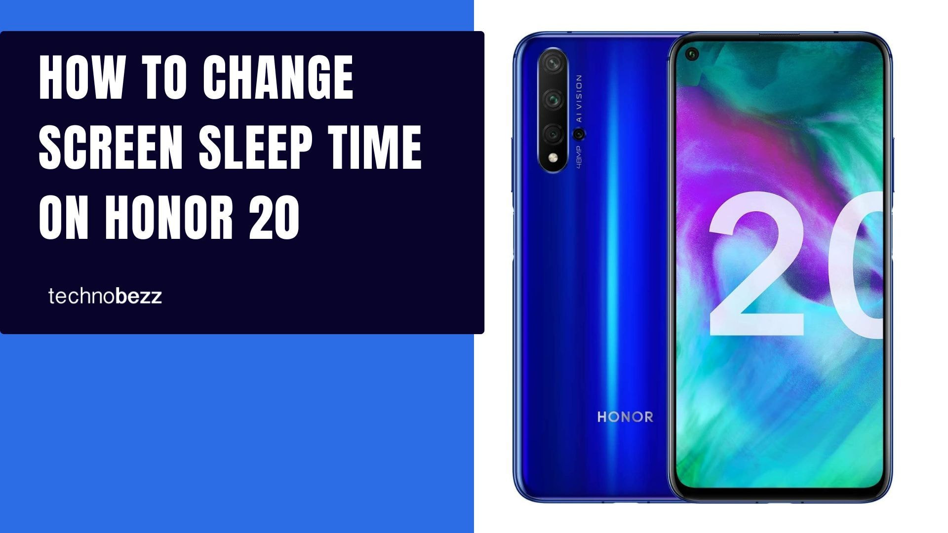 How to Change Screen Sleep Time on Honor 20