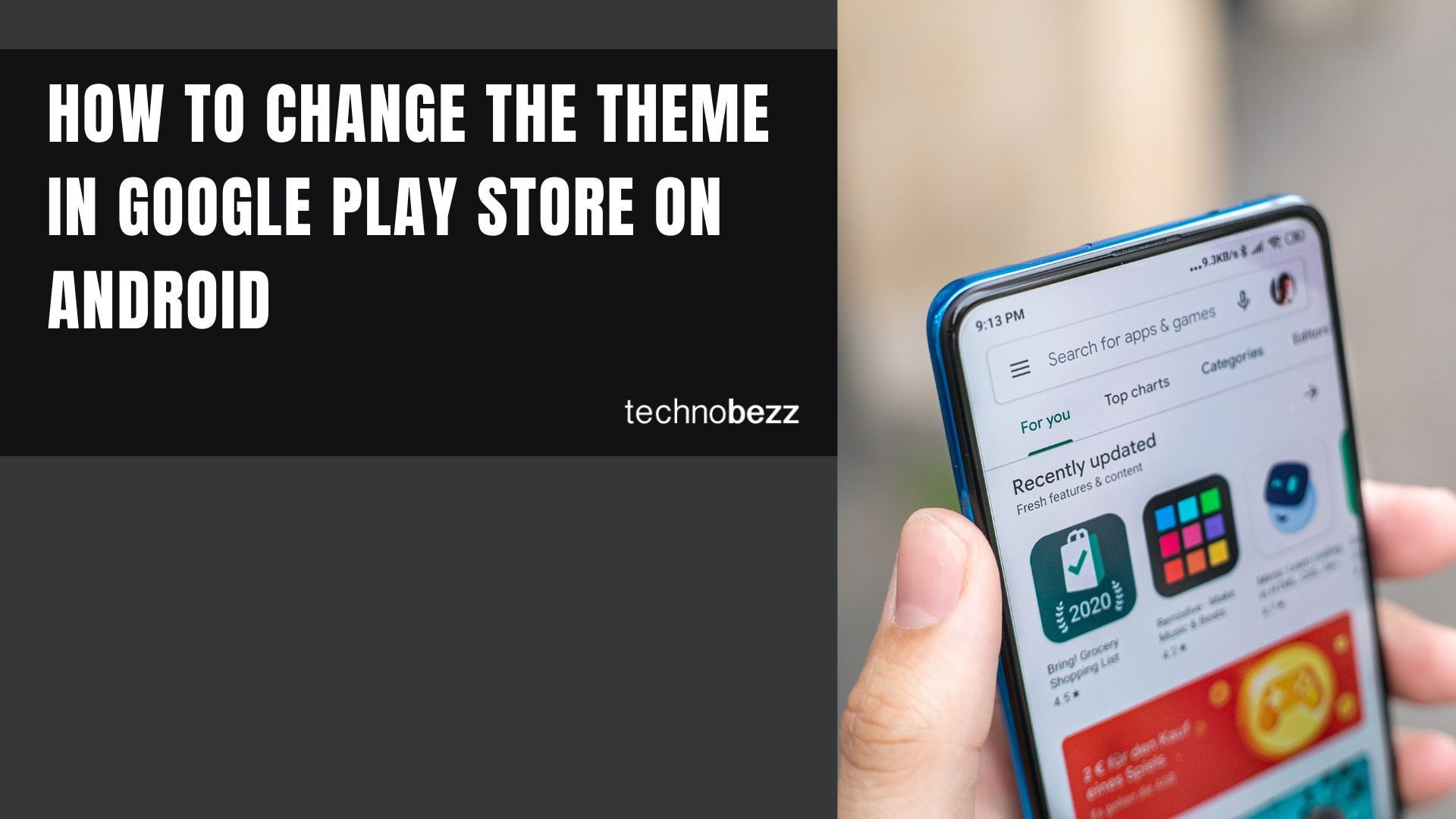 How to Change the Theme in Google Play Store on Android