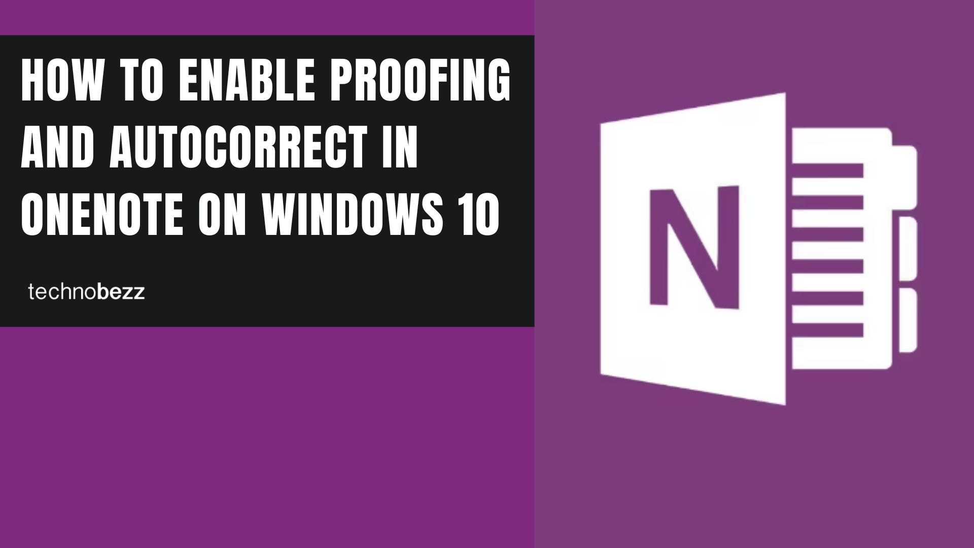 How to Enable Proofing and AutoCorrect in OneNote on Windows 10