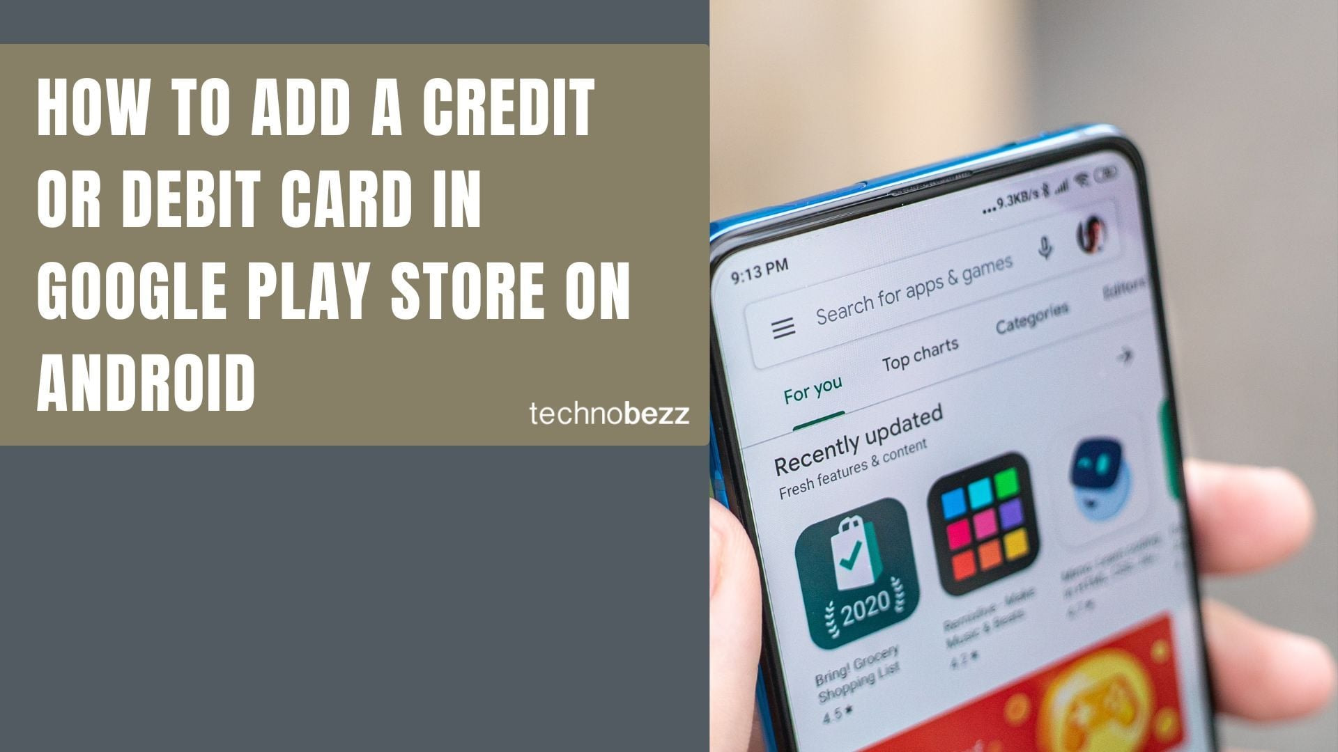How to Add a Credit or Debit Card to Google Play Store on Android