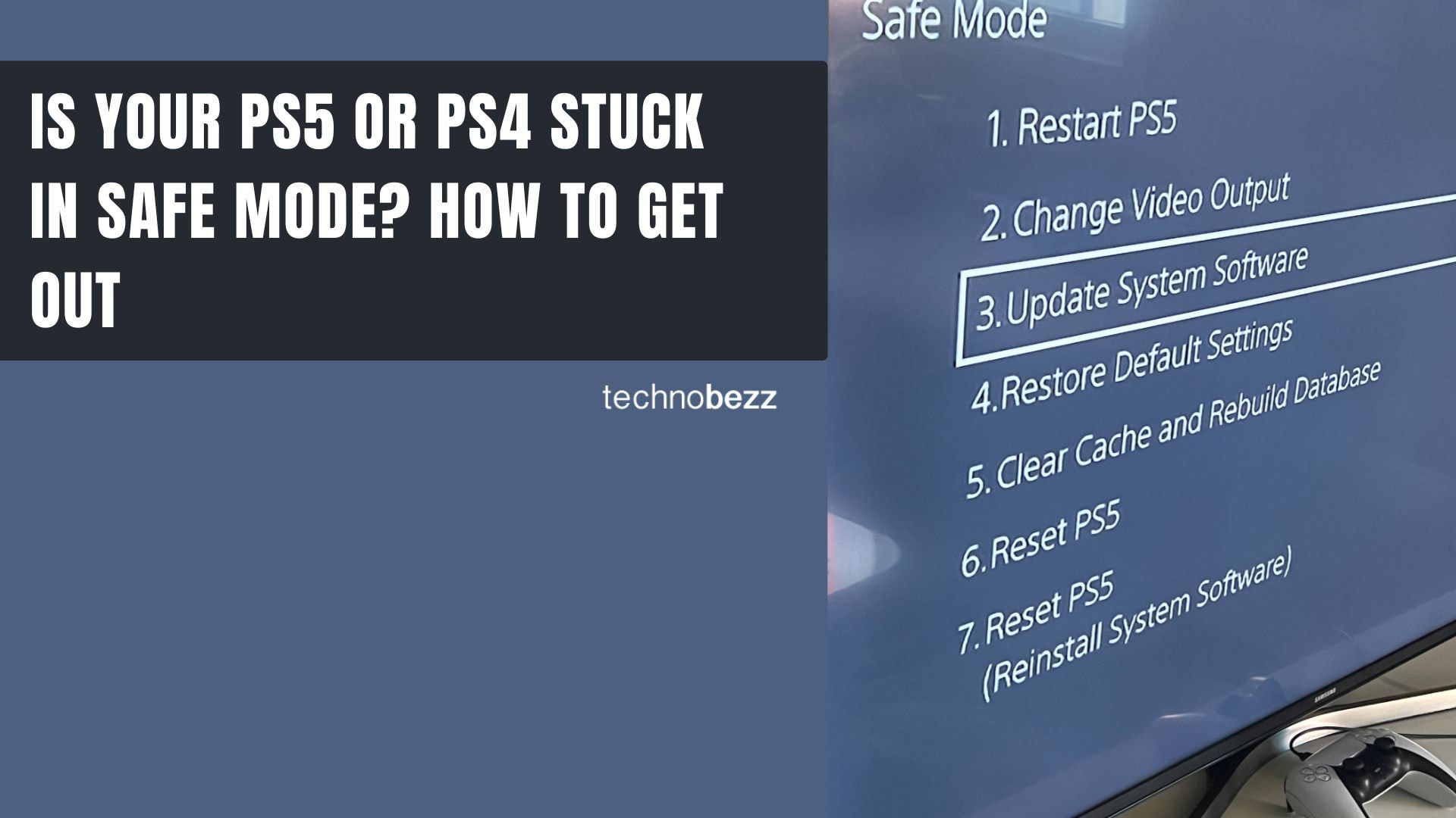How to Fix a PS5 or PS4 Stuck in Safe Mode