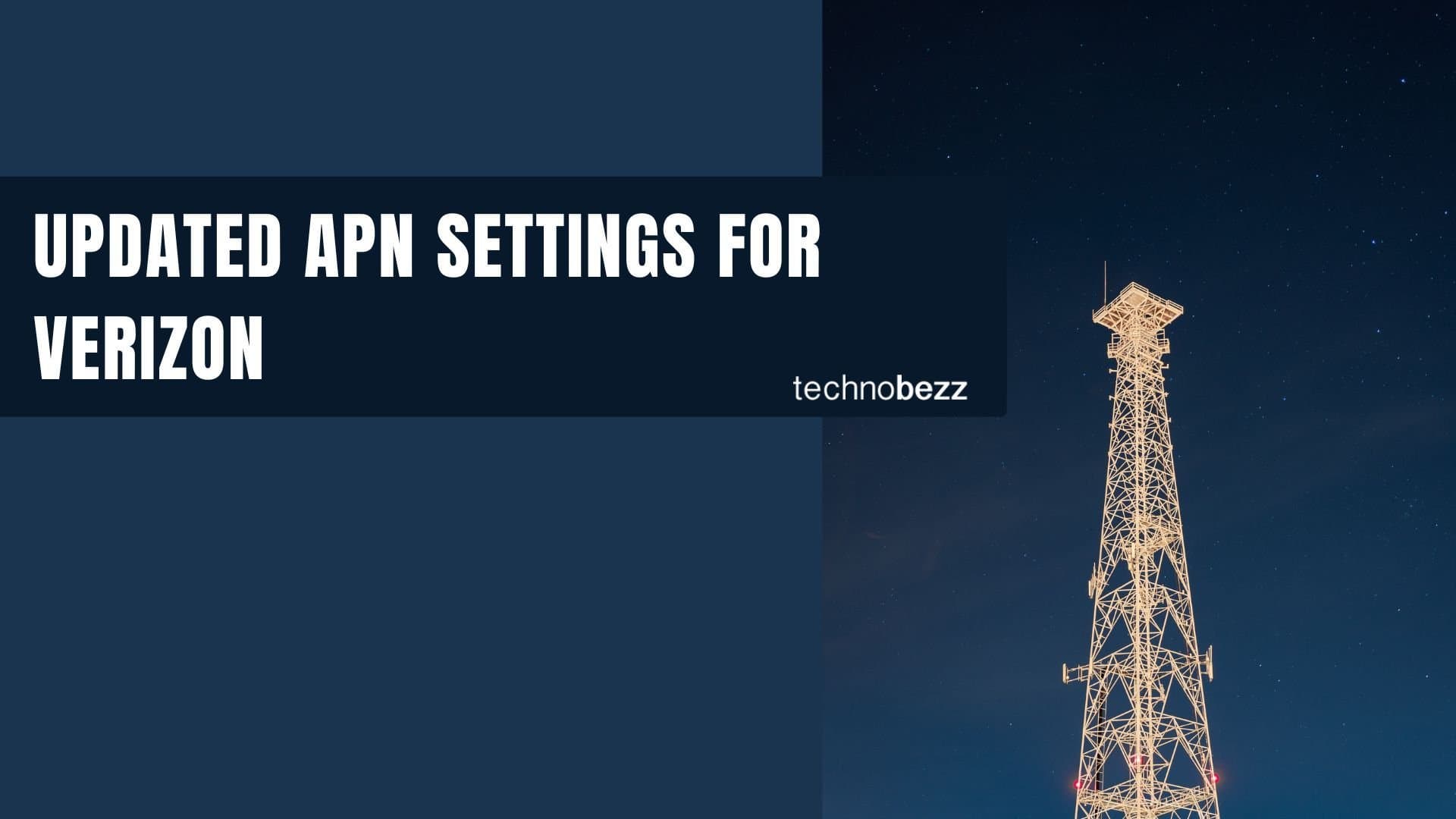 Updated APN settings for Verizon