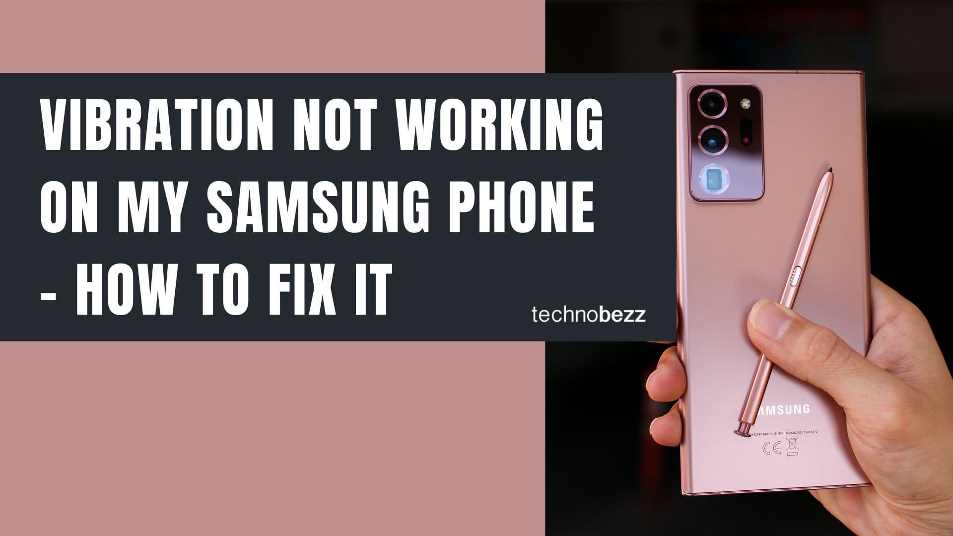 Fix Samsung Phone Vibration Not Working