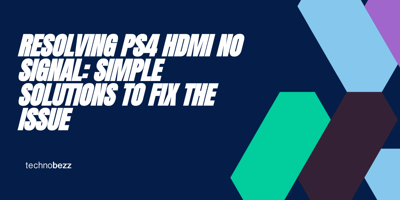 How To Fix The PS4 HDMI No Signal Problem