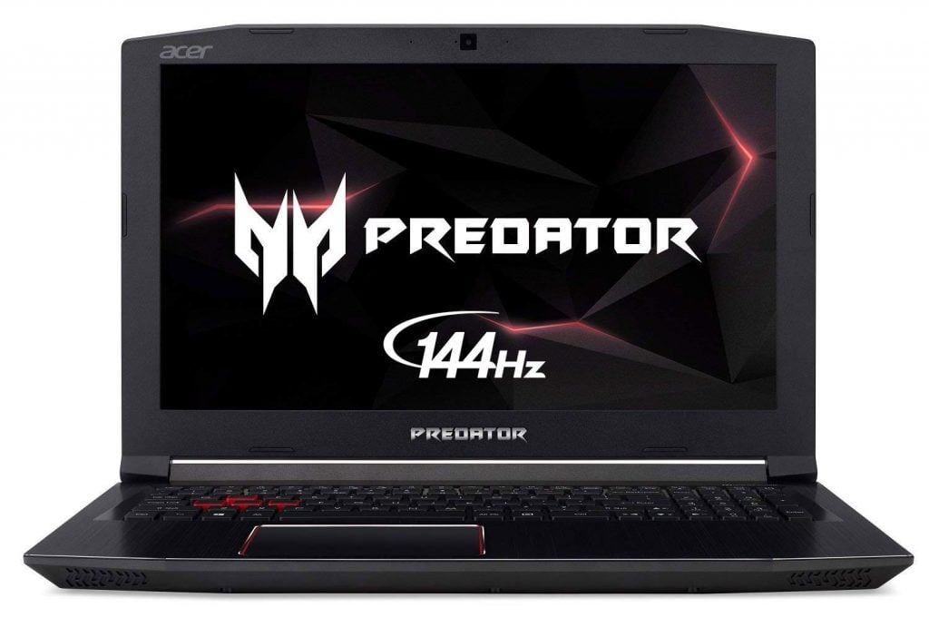 Acer Predator laptop with LED backlight for gaming