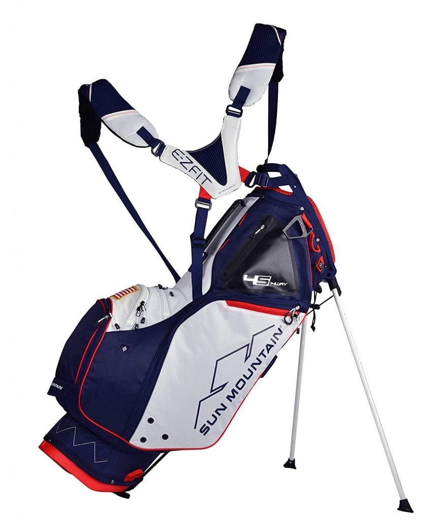 Sun Mountain 2019 4.5 Ls 14-Way Stand Bag (Navy White Red)