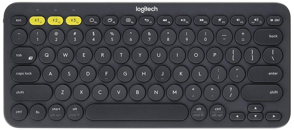 Logitech K380 Bluetooth-Tastatur für mehrere Geräte für Windows, Android und iOS